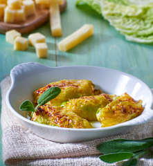 Involtini valtellinesi di verza con patate e formaggi