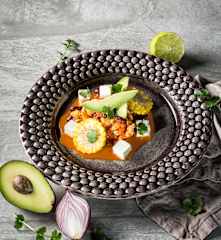 Mexikanischer Hühnertopf mit Maisrädern