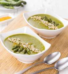 Crema di asparagi e curcuma