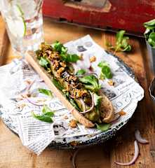 Hot dog vegetariano