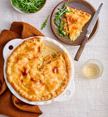 Tourte aux légumes et au tofu