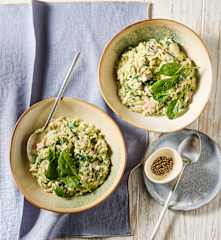 Spinat-Frischkäse-Nudeln