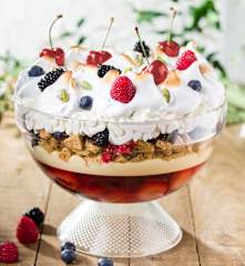 Trifle de cerezas