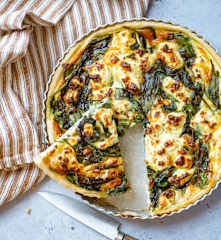 Quiche aux épinards et feta