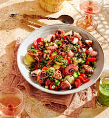 Mediterranean octopus salad