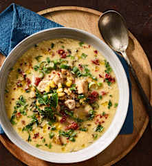 Kukuřičná polévka s kuřecím masem