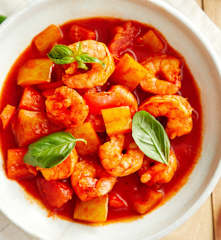 茄汁蔬菜烩虾仁