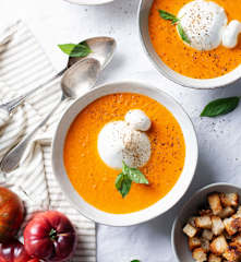 Tomato Soup with Burrata