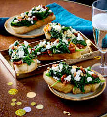 Spinat-Crostini