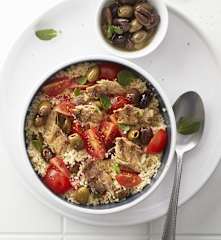 Cous cous con sgombro e olive