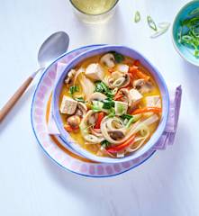 Kokossuppe mit Pak Choi