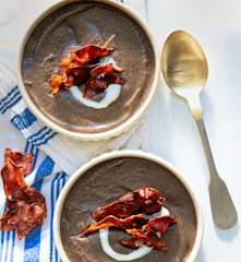 Crema de porotos negros