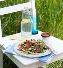 Sałatka ze szczawiu i fasolki szparagowej