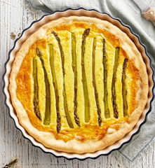 Torta salata asparagi e provola