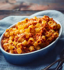 Timballo di pasta al tonno (per 1 persona)