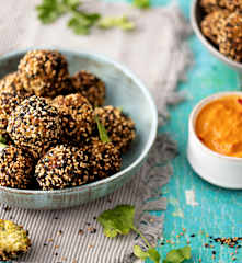 Falafels sauce tomate et lait de coco
