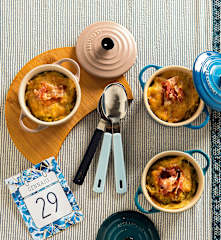 Zuppa gratinata con pancetta e Fontina