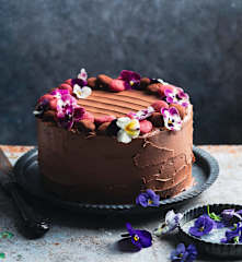 Tarte au chocolat et ganache au chocolat