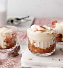Crema al mascarpone con mele insaporite