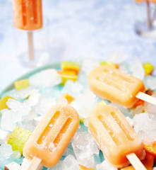 Coconut and Papaya Popsicles