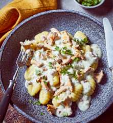 Gnocchi mit Pfifferling-Rahm-Sauce