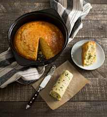 Cornbread with jalapeño honey butter