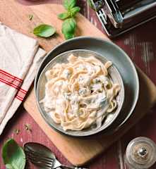 Fettuccine fraîches sauce gorgonzola