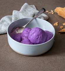 Vegan ube ice cream