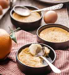 Crème brûlée butternut et orange