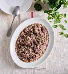 Arroz malandro de entrecosto