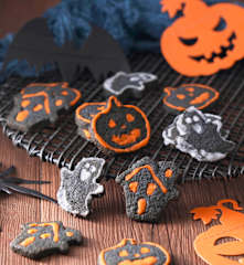 Halloween Black Cookies