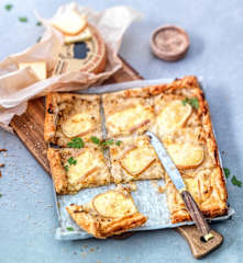 Tarte aux oignons et curé nantais