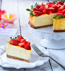 Cheesecake cotta alle fragole