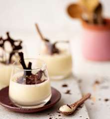 Mousse au chocolat blanc à l'aquafaba