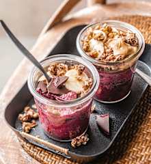 Smoothie bowl coque en chocolat