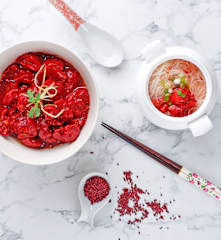 Ang Chow Chicken (Red Fermented Rice Wine Chicken)