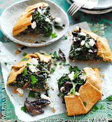 Silverbeet and mushroom tart (Diabetes)