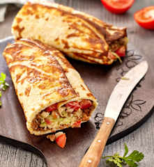 Veggie-Cheeseburger-Rolle