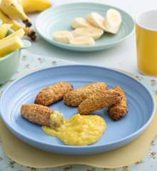 Mangosticks mit Püree