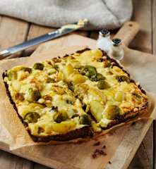 Kartoffel-Rosenkohl-Quiche