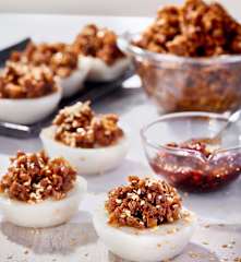 Chwee Kueh  (Steamed Rice Cake with Pickled Radish and Dried Shrimp)