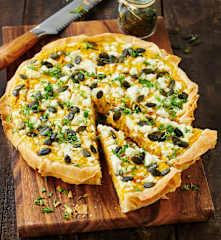 Süßkartoffel-Yufka-Tarte