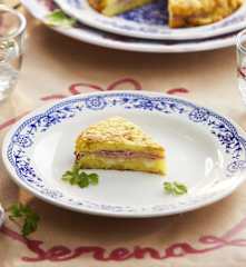 Focaccia di patate in padella