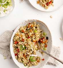 Sartén con pisto de verduras de verano