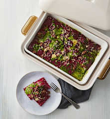 Cuori di speck e noci al forno