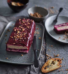 Terrine de beterraba e queijo de cabra