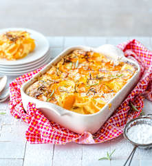 Clafoutis abricot-romarin