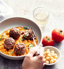 Boulettes de bœuf aux pois chiches