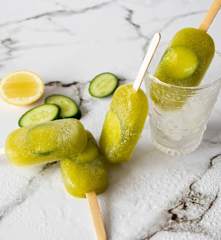 Classic gin and cucumber icy poles