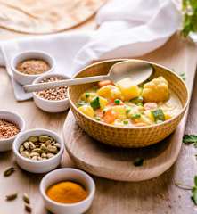 Curry indio de verduras